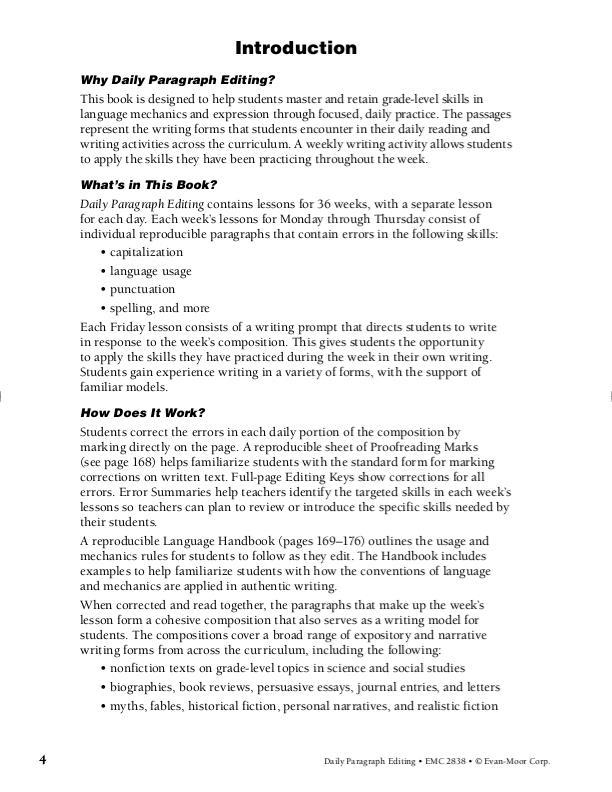 Daily Paragraph Editing, Grade 8