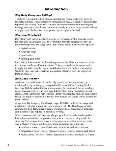 Daily Paragraph Editing, Grade 8