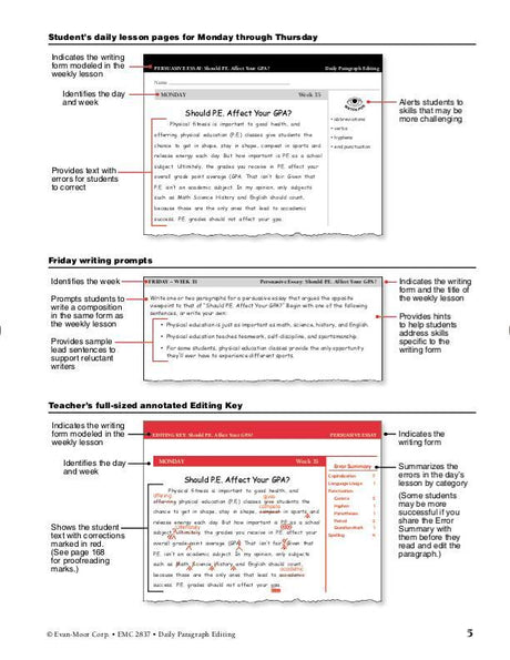 Daily Paragraph Editing, Grade 7