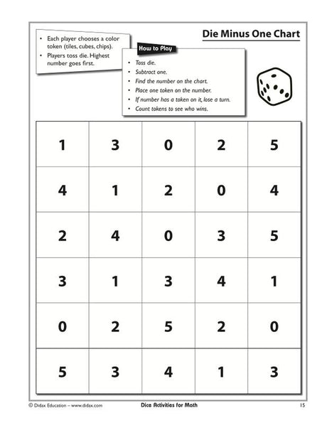 Dice Activities for Math