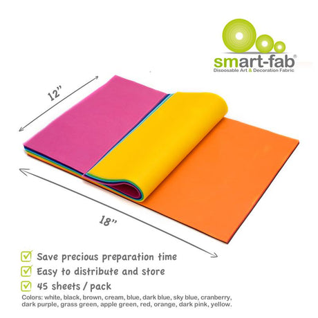 Smart Fab Cut Sheets 12 x 18 Assorted 