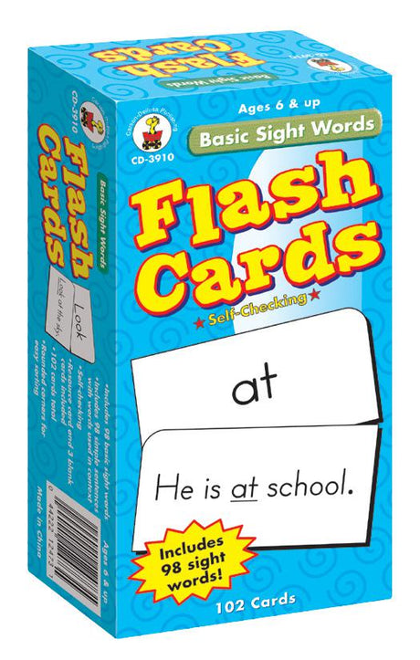Basic Sight Words Flash Cards