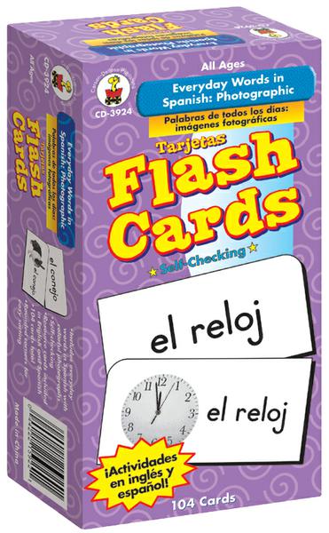 Everyday Words in Spanish: Photographic Flash Cards