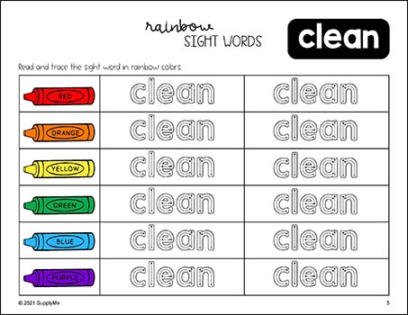 Third Grade Sight Words Bundle - Dolch 3rd Grade Sight Word Worksheets, Printables, Flash Cards, And More - 24 Activities