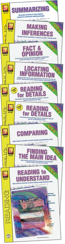 Remedia Publications Specific Skills Series, Set Of 9 Reading Activity Books