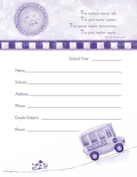 Daily Plan Book: School Days