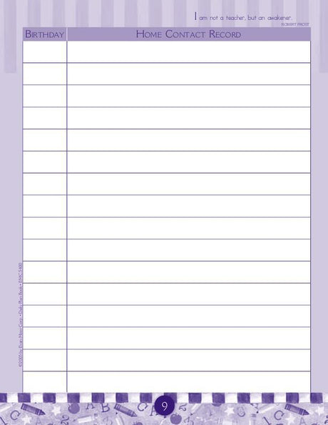 Daily Plan Book: School Days