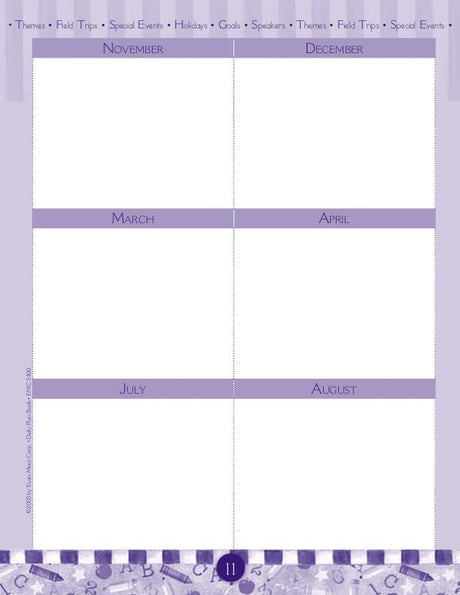 Daily Plan Book: School Days