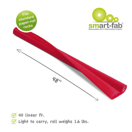 Smart-Fab® Cranberry Fabric, 48" x 40' Roll