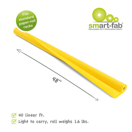 Smart-Fab® Yellow Fabric, 48" x 40' Roll