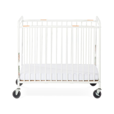 Chelsea™ Compact Steel Non-Folding Crib, Clearview, 4" Evacuation Casters