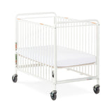 Chelsea™ Compact Steel Non-Folding Crib, Clearview, 4" Evacuation Casters