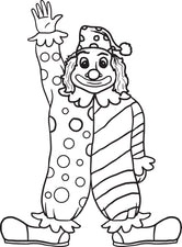 Clown Coloring Page