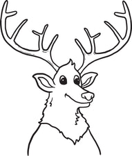 Elk Coloring Page