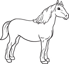 Horse Coloring Page #1