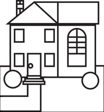 House Coloring Page
