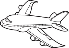 Jet Airplane Coloring Page