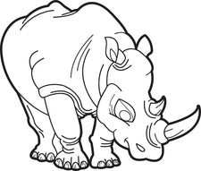 Rhinoceros Coloring Page