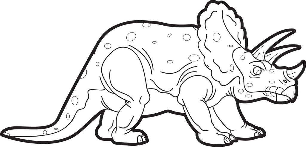 dinosaurs triceratops coloring pages