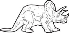 Triceratops Coloring Page