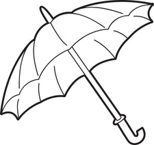 Umbrella Coloring Page