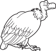 Vulture Coloring Page #1