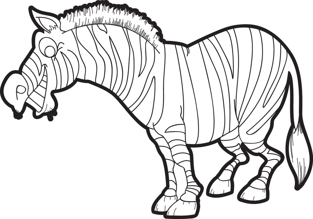 Zebra Coloring Page