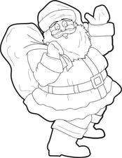 FREE Printable Santa Claus Coloring Page for Kids