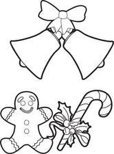Fun Christmas Things Coloring Page For Kids