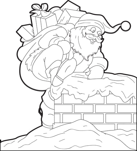 FREE Printable Santa Claus Coloring Page For Kids
