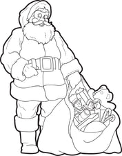 FREE Printable Santa Claus Coloring Page for Kids