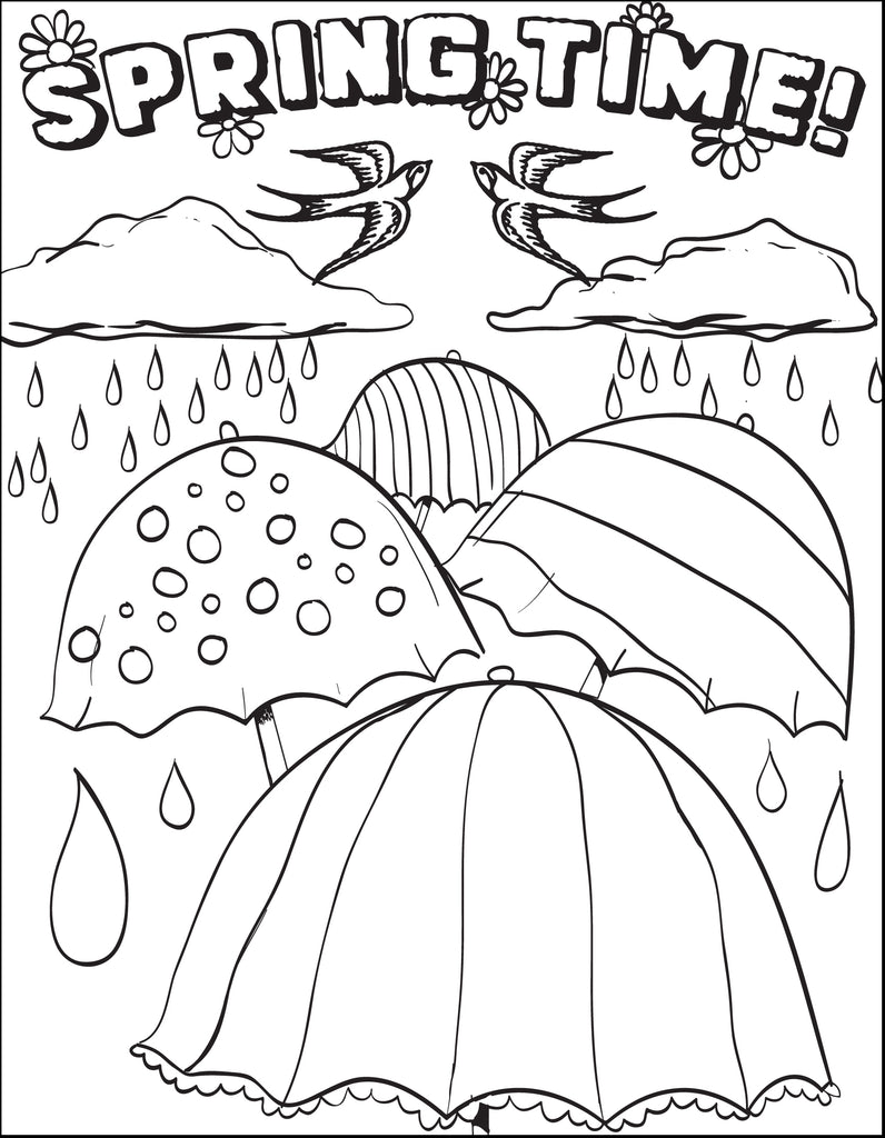 Colouring Springwatch Printable Spring Time Coloring Page for Kids – SupplyMe