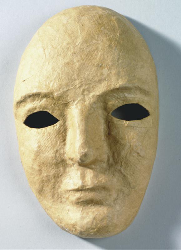 Papier Mache Mask - 8" x 6"