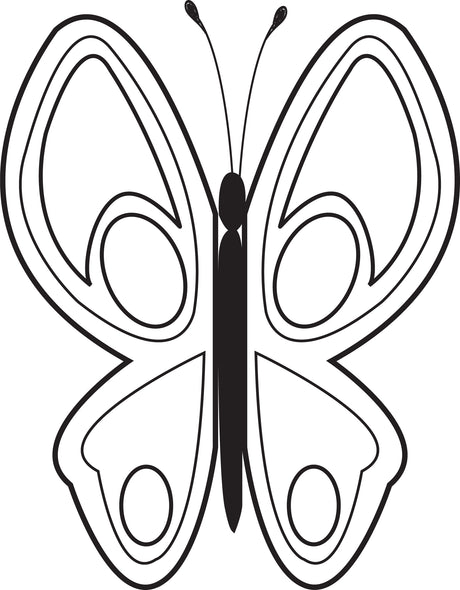 Butterfly Coloring Page #4