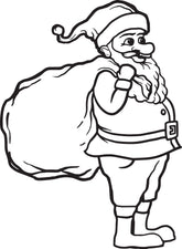 FREE Printable Santa Claus Coloring Page for Kids