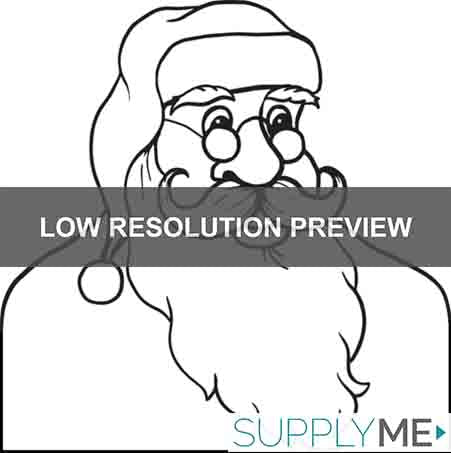 Printable Santa Claus Coloring Page For Kids #2