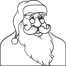 FREE Printable Santa Claus Coloring Page For Kids