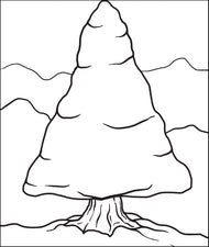 FREE Printable Christmas Tree Coloring Page for Kids