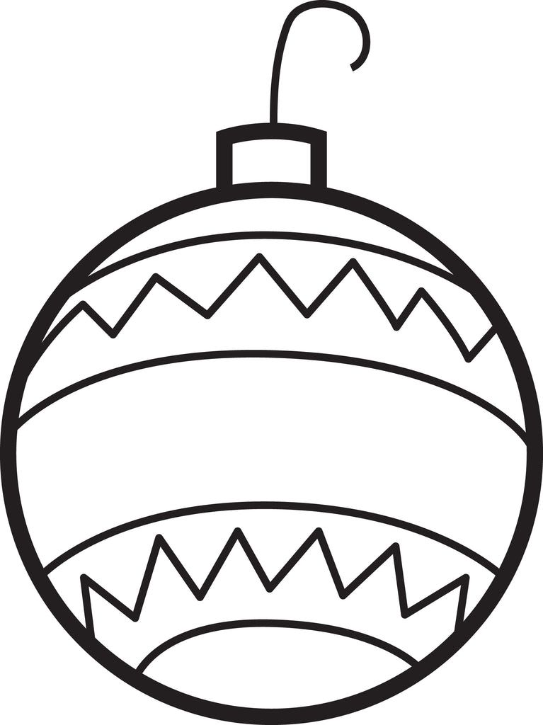 Christmas Ornaments Coloring Page #2