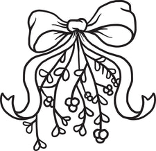 FREE Printable Mistletoe Christmas Coloring Page for Kids