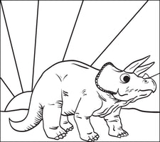 Triceratops Dinosaur Coloring Page
