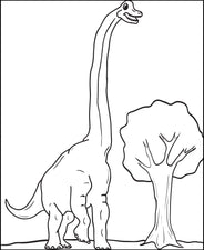 Ultrasaurus Dinosaur Coloring Page