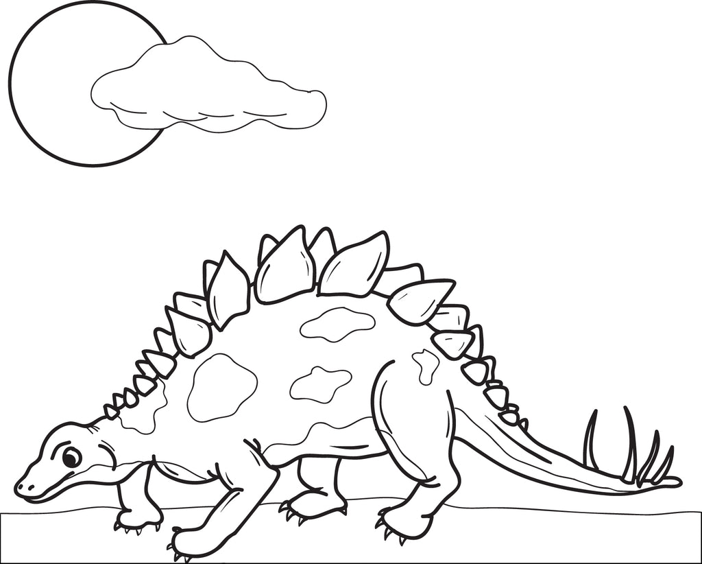 Stegosaurus Dinosaur Coloring Page