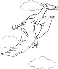 Pterodactyl Dinosaur Coloring Page