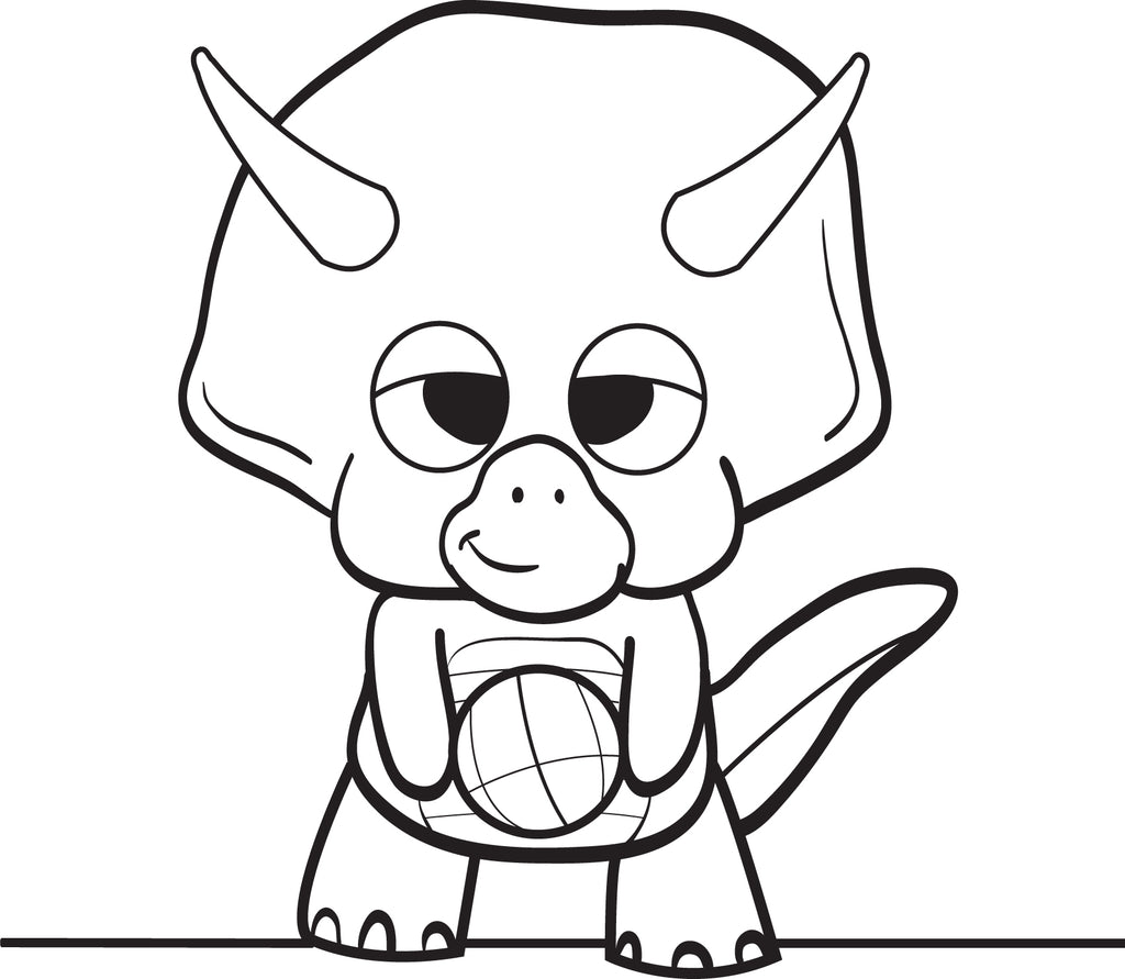 dinosaurs triceratops coloring pages