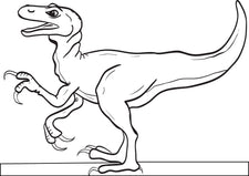 T-Rex Dinosaur Coloring Page #3
