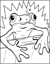 Frog Coloring Page #2