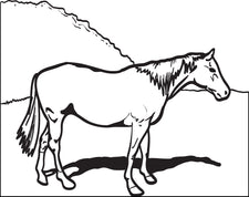 Horse Coloring Page #2