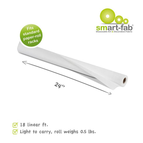 Smart-Fab® White Fabric, 24" x 18' Roll