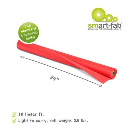 Smart-Fab® Red Fabric, 24" x 18' Roll